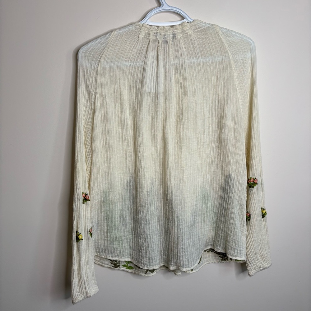💛#450 Ranna Gill Botanical Peasant Top - Anthropologie - Picture 11 of 11